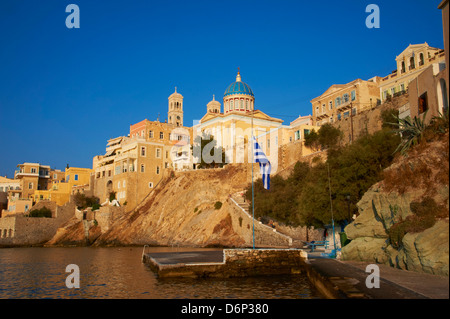 Ermoupoli (Chora), Insel Syros, Cyclades, griechische Inseln, Griechenland, Europa Stockfoto