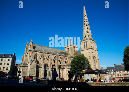 Cathedrale de St. Tugdual, Breton Kathedrale, Tréguier, Cote de Granit Rose, Côtes d ' Armor, Bretagne, Frankreich Stockfoto