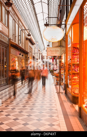 Die Passage Jouffroy in Paris, Frankreich, Mitteleuropa Stockfoto