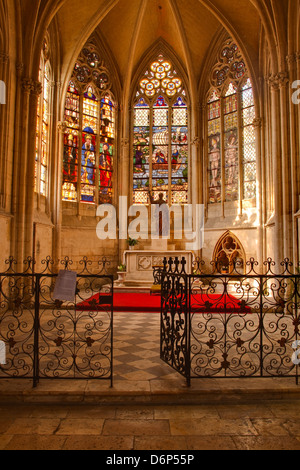 Eine kleine Kapelle im Inneren Vendome Abtei, Loir-et-Cher, Centre, Frankreich Stockfoto