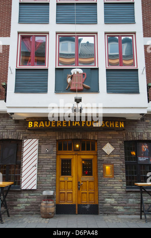 Brauerei Im Fuchschen Bier Hall Restaurant äußere Altstadt der alten Stadt Düsseldorf Stadt Nordrhein-Westfalen Region Deutschland Stockfoto