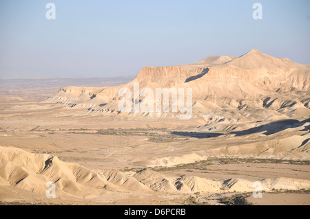 Israel, Negev, Kibbuz Sde Boker Blick auf Ein Ovdat und das Wadi Zin Tal Stockfoto