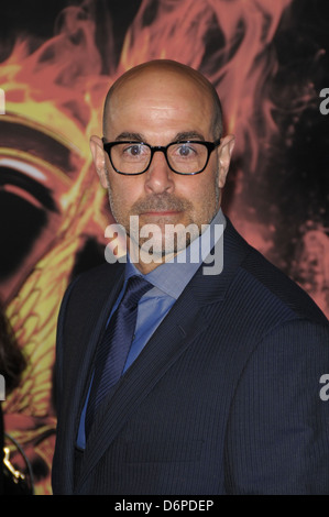 Stanley Tucci Welt-Premiere von "THE HUNGER GAMES" im Nokia Theatre L.A. Live - Ankünfte Los Angeles, Kalifornien - statt Stockfoto