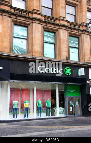 Argyle Street Glasgow Celtic Football Club-shop Stockfoto