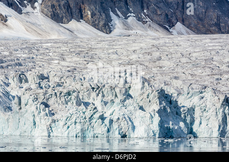 Kalbende Gletscher, Hornsund, Spitzbergen, Svalbard-Archipel, Norwegen, Skandinavien, Europa Stockfoto