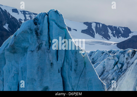 Kalbende Gletscher, Hornsund, Spitzbergen, Svalbard-Archipel, Norwegen, Skandinavien, Europa Stockfoto