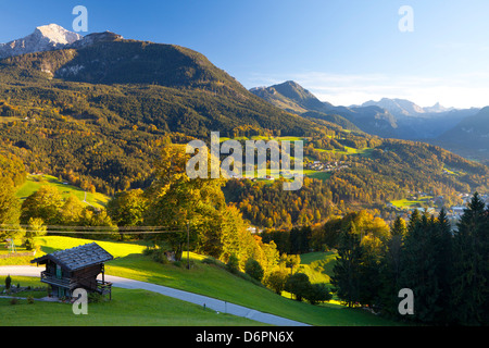 Überblick über Berchtesgaden, Bayern, Deutschland, Europa Stockfoto