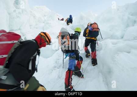 Asien, Nepal, Himalaya, Sagarmatha Nationalpark, Solu Khumbu-Everest-Region, der UNESCO, den Khumbu-Eisbruch am Mt. Everest Stockfoto
