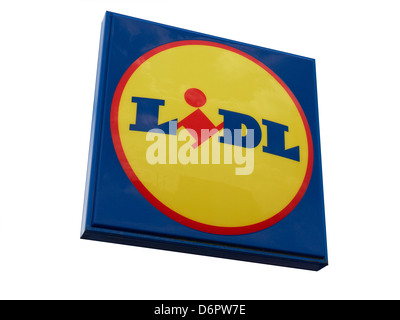 Lidl-Schild Stockfoto