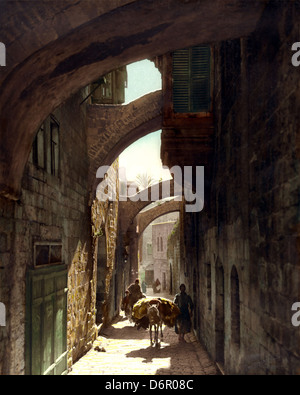 Via Dolorosa, Jerusalem amerikanische Kolonie, 1919 Stockfoto