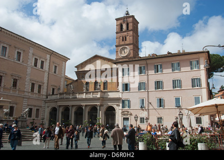 ROM, ITALIEN. Piazza Santa Maria in Trastevere. 2013. Stockfoto