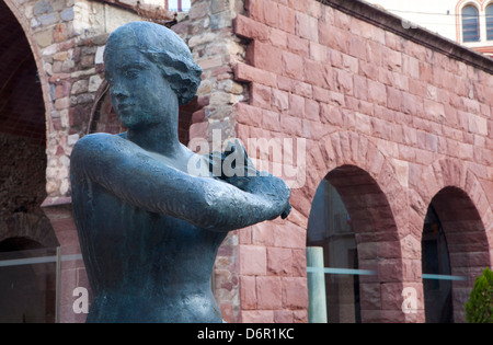 Römische Thermen in Caldes de Montbui, Barcelona, Spanien Stockfoto