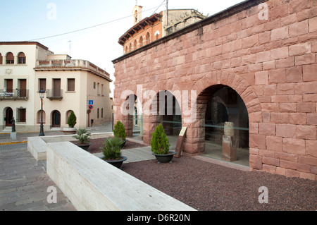 Römische Thermen in Caldes de Montbui, Barcelona, Spanien Stockfoto