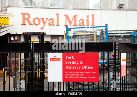 Die Royal Mail sortieren & Lieferung Büro, York, Yorkshire UK Stockfoto