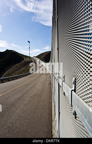 Grenzzaun zwischen San Diego und Tijuana 17. Februar 2012 in San Diego, Kalifornien. Stockfoto