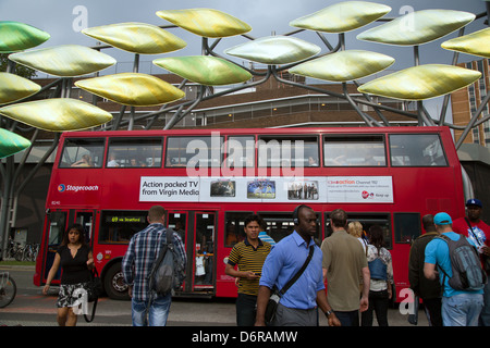 London, Vereinigtes Königreich, Doppeldecker Betrieb bundesweit Busgesesellschaft Stagecoachbus Stockfoto