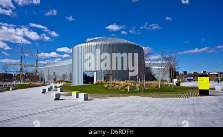 Neu erbaute Riverside Museum auf dem Fluss Clyde in Glasgow mit Exponaten Schottlands Geschichte von Transport & Reisen Stockfoto