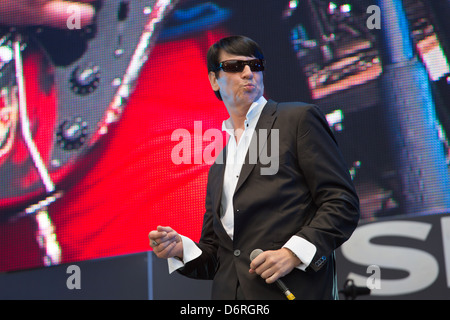 Poznan, Polen, Texter und Sänger Maciej Malenczuk Stockfoto