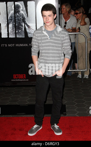 Dylan Minnette 'The Thing' Los Angeles Premiere an der AMC Universal City Walk in Universal City Los Angeles, Kalifornien statt, Stockfoto