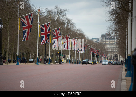 Gesamtansicht der Mall, in London, England. Stockfoto