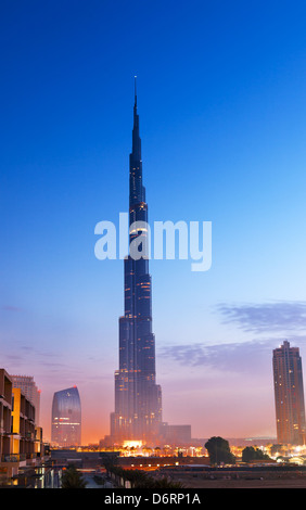 Burj Al Chalifa ist das höchste Gebäude in Dubai und in der Welt Stockfoto