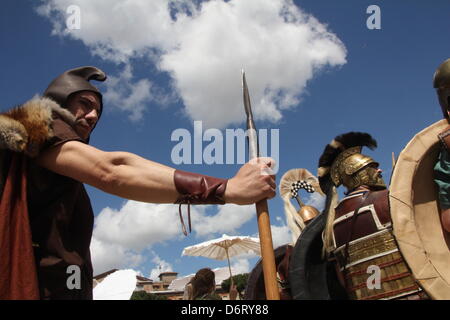 21. April 2013 - 2766-Geburtstag - Geburt von Rom feiern in den Circus Maximus, Rom, Italien Stockfoto