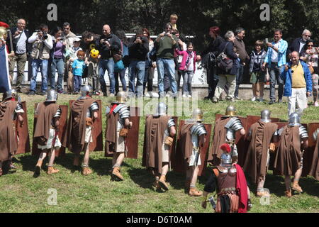 21. April 2013 - 2766-Geburtstag - Geburt von Rom feiern in den Circus Maximus, Rom, Italien Stockfoto