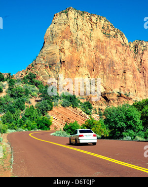 Panoramafahrt in Kolob Canyons Abschnitt des Zion National Park Stockfoto