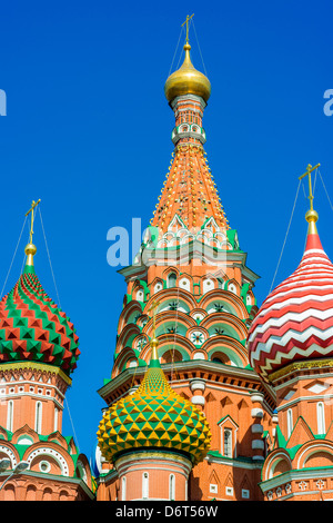 Basilius Kathedrale am Roten Platz in Moskau. Stockfoto