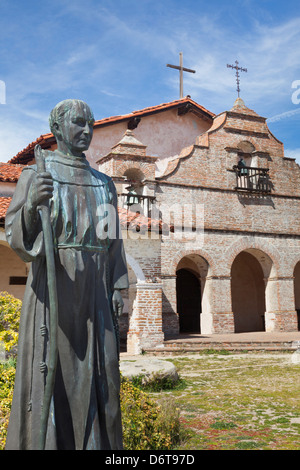 USA, California, Statue, Mission San aus de Padua Stockfoto