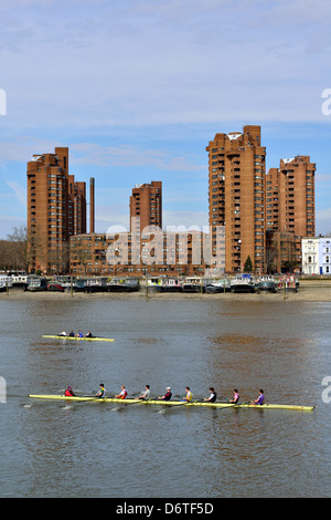 Battersea, Cheyne Walk, weltweit Ende Estate, Cremorne Straße erreichen, Kensington und Chelsea, London SW10, Vereinigtes Königreich Stockfoto