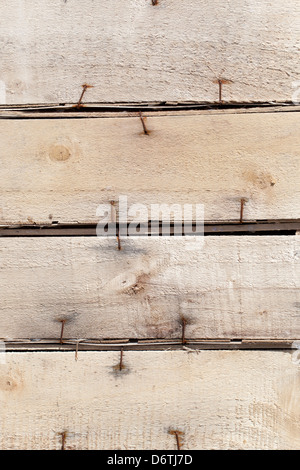 Holzkisten-Hintergrund Stockfoto