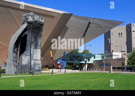 USA, Colorado, Denver, Denver Monolithen von Beverly Pepper, Denver Art Museum Stockfoto