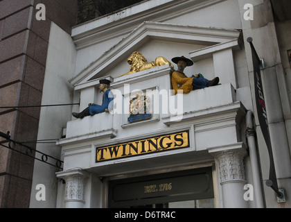 Eingang zum Twinings Tee Museum London UK April 2013 Stockfoto