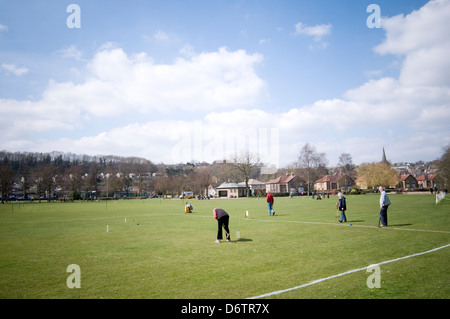 Krocket Holzhammer Hoop Kugel Rasen Spiel Englisch pitch