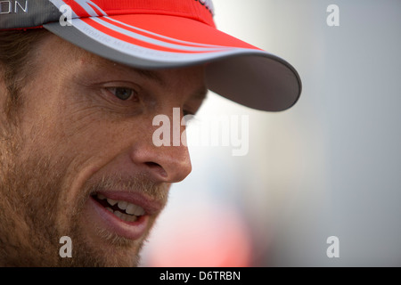 Jenson Button Porträt. Stockfoto