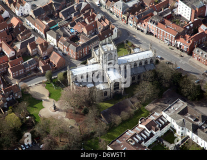 Luftaufnahme von St. Marys Church in Beverley, East Yorkshire Stockfoto