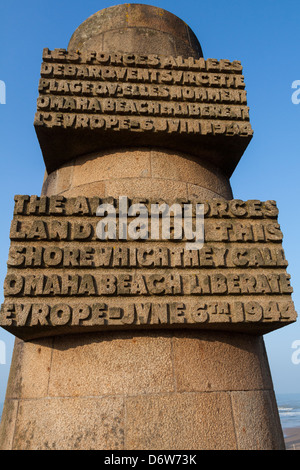 "Les Braves" Omaha Beach, Saint-Laurent-Sur-Mer, Denkmal des Invasionstags Skulpturen Stockfoto