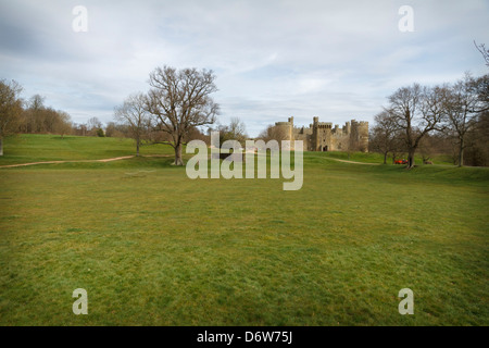 Bodiam Castle in der Nähe von Robertsbridge, East Sussex TN32 5UA. Stockfoto