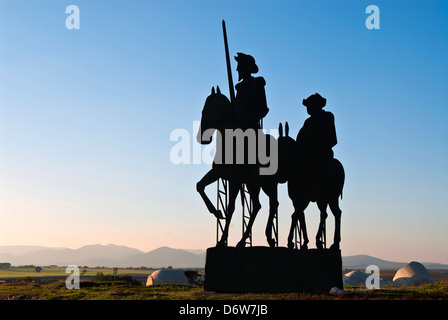Don Quijote von La Mancha Statue im Süden Spaniens Stockfoto