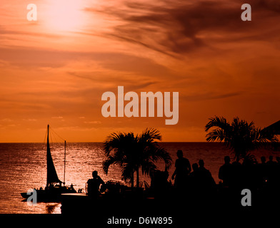 8472. Ricks Cafe, Negril, Jamaika, Karibik, West Indies Stockfoto