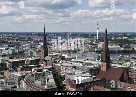 Hamburg, Deutschland, Hamburger skyline Stockfoto