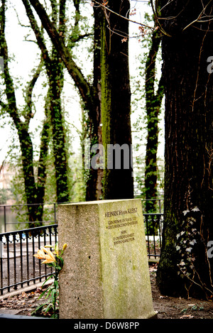 Grab des Dichters Heinrich von Kleist in Berlin Stockfoto