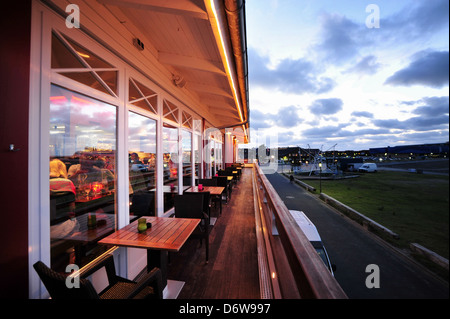 Liste, Deutschland, im Hafenrestaurant Gosch Sylt Stockfoto