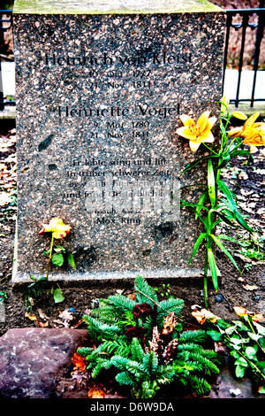 Grab des Dichters Heinrich von Kleist in Berlin Stockfoto