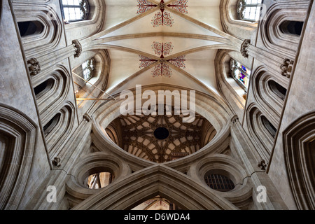 Wells Cathedral Interieur, Somerset, England Stockfoto