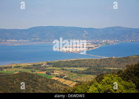 Lagune von Orbetello, Argentario, Maremma, Toskana, Italien, Europa Stockfoto