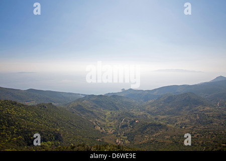 Blick auf Insel Giannutri, Argentario, Maremma, Toskana, Italien, Europa Stockfoto