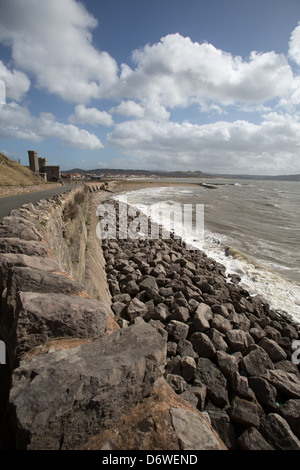 Die Stadt Llandudno, Wales. Malerische Aussicht auf die West Shore von Llandudno mit Conwy Bay auf der rechten Seite. Stockfoto