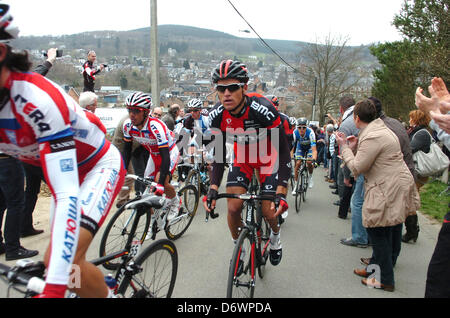 Lüttich, Belgien. 21. April 2013. Lüttich-Bastogne-Lüttich-Klassiker. Van Avermaet Greg während des Rennens. Stockfoto